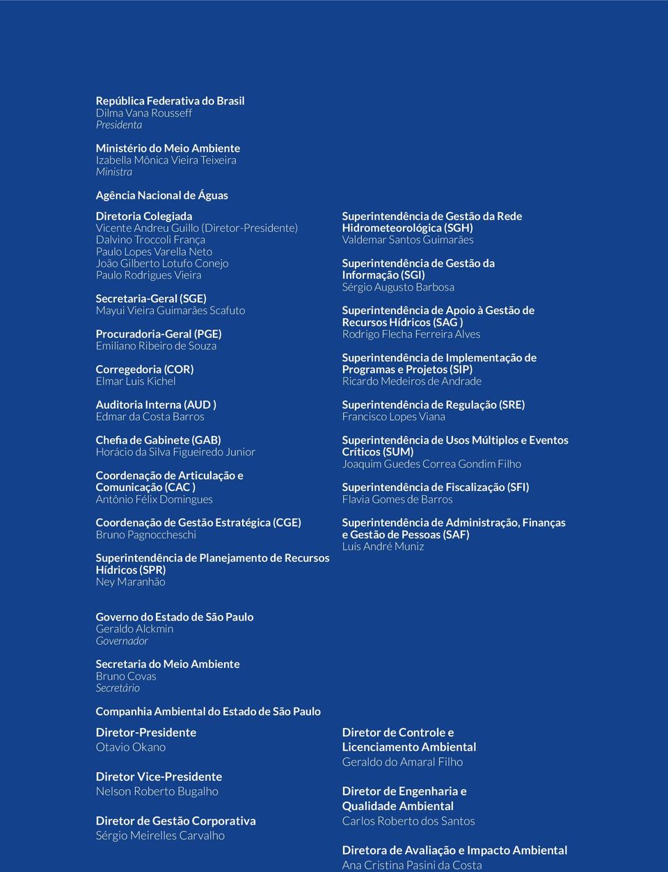 Emiliano Ribeiro de Souza Corregedoria (COR) Elmar Luis Kichel Auditoria Interna (AUD ) Edmar da Costa Barros Horácio da Silva Figueiredo Junior Coordenação de Articulação e Comunicação (CAC )