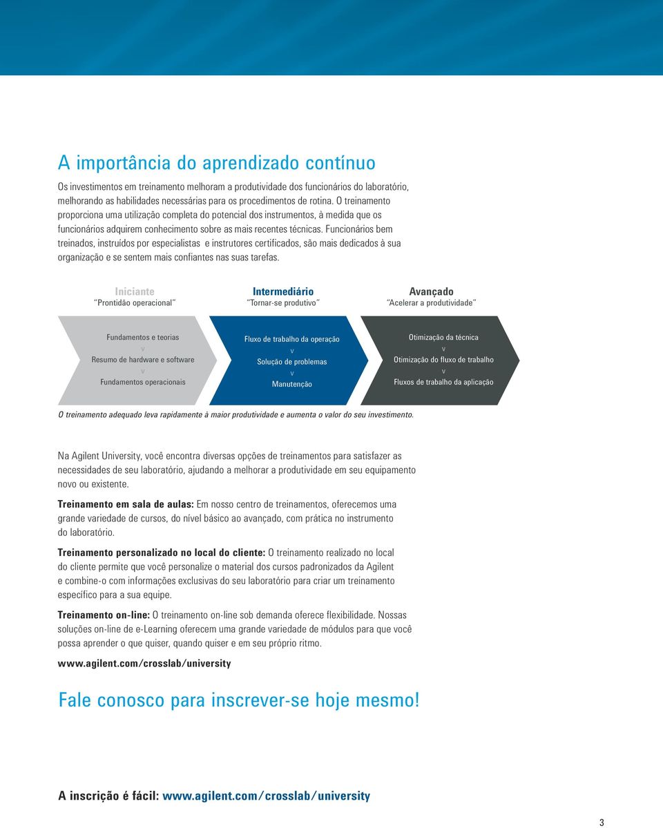 Funcionários bem treinados, instruídos por especialistas e instrutores certificados, são mais dedicados à sua organização e se sentem mais confiantes nas suas tarefas.