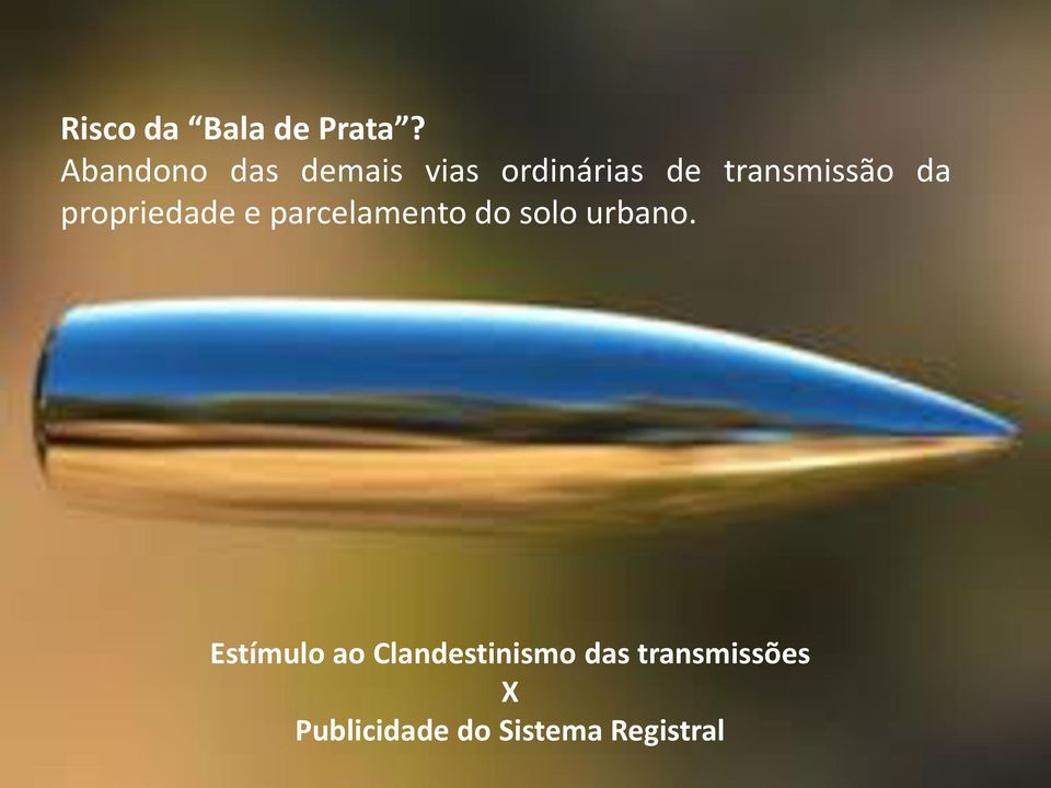 transmissão da propriedade e parcelamento do solo