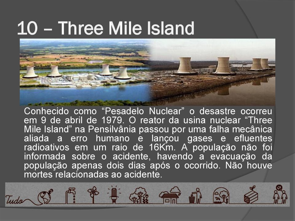 humano e lançou gases e efluentes radioativos em um raio de 16Km.