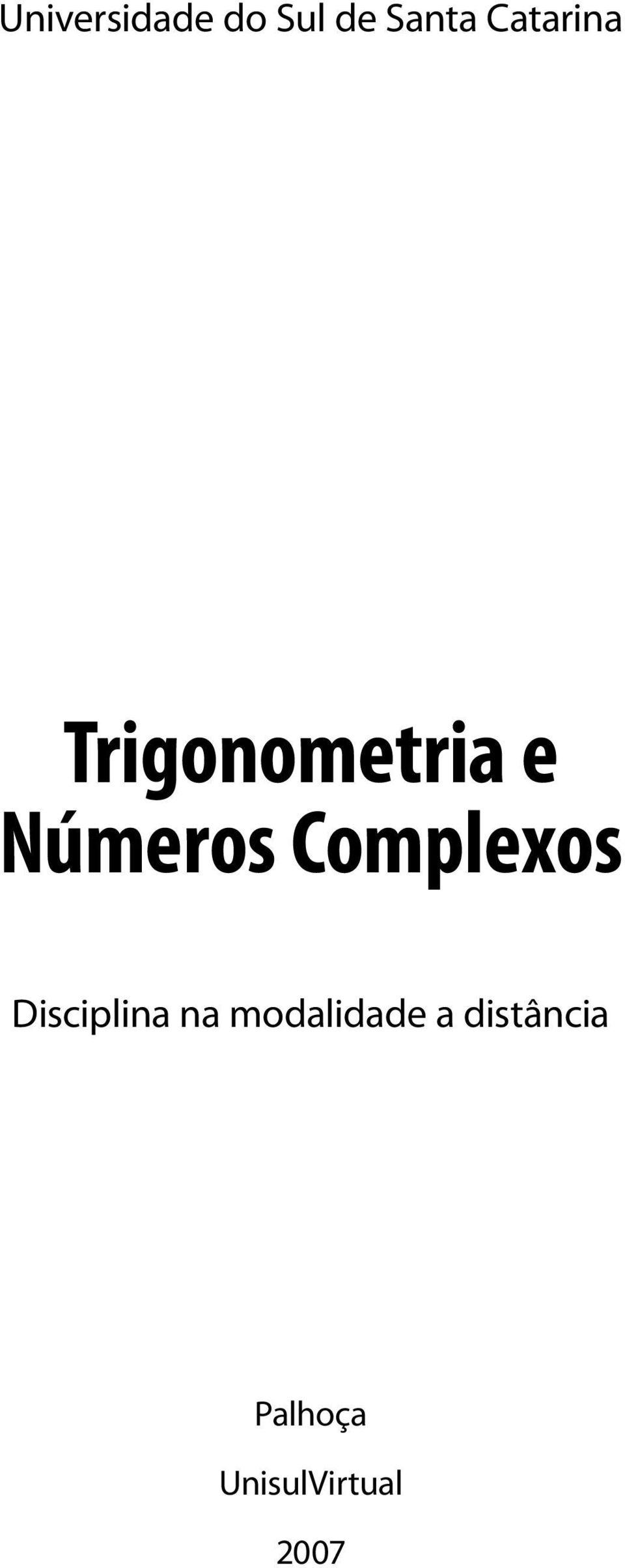 Complexos Disciplina na