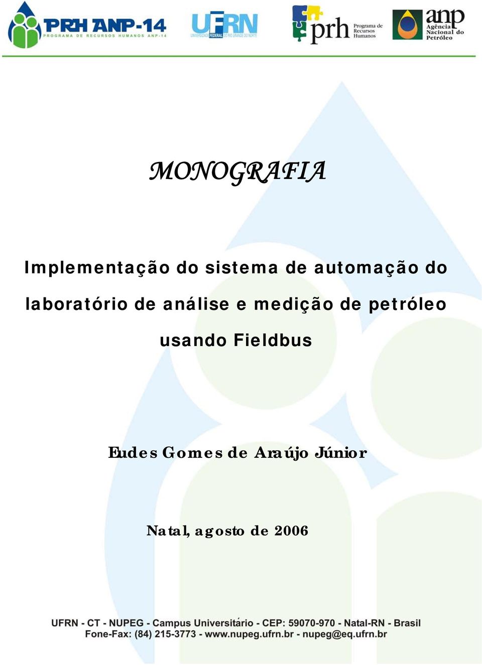 medição de petróleo usando Fieldbus