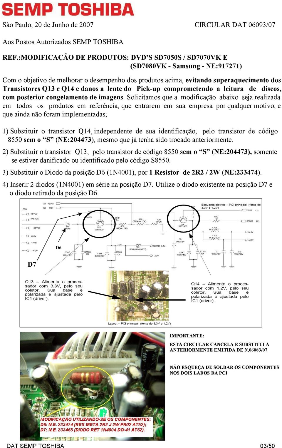 e danos a lente do Pick-up comprometendo a leitura de discos, com posterior congelamento de imagens.