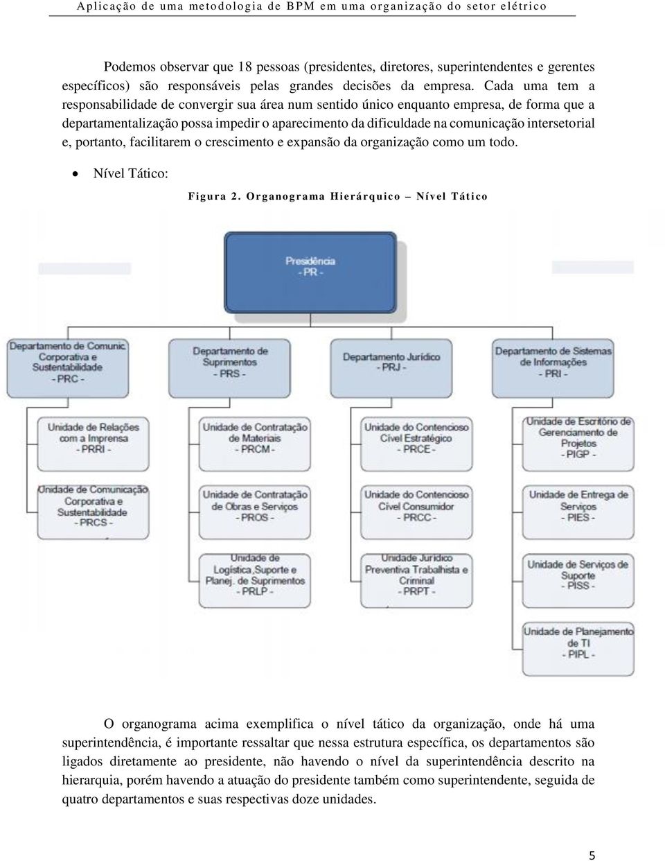 e, portanto, facilitarem o crescimento e expansão da organização como um todo. Nível Tático: F i g ura 2.