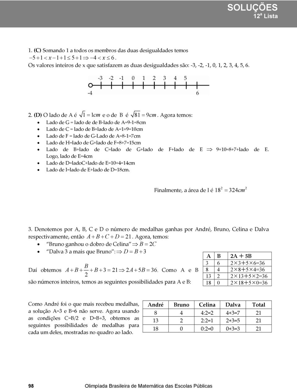 Agra tems: Lad de G = lad de de B-lad de A=9-1=8cm Lad de C = lad de B+lad de A=1+9=10cm Lad de F = lad de G-Lad de A=8-1=7cm Lad de H=lad de G+lad de F=8+7=15cm Lad de B+lad de C=lad de G+lad de