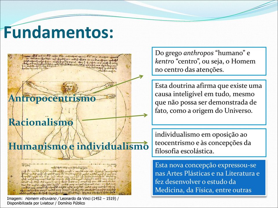 Domínio Público Esta doutrina afirma que existe uma causa inteligível em tudo, mesmo que não possa ser demonstrada de fato, como a origem do Universo.