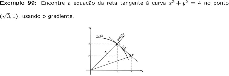 curva x 2 + y 2 = 4 no