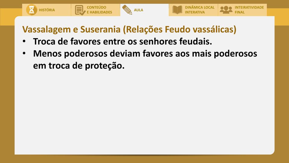 senhores feudais.