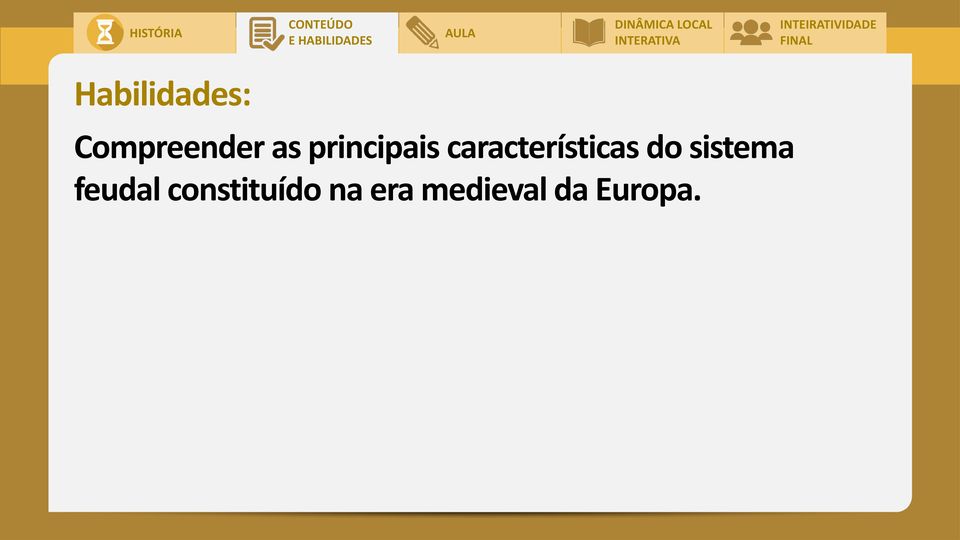 do sistema feudal