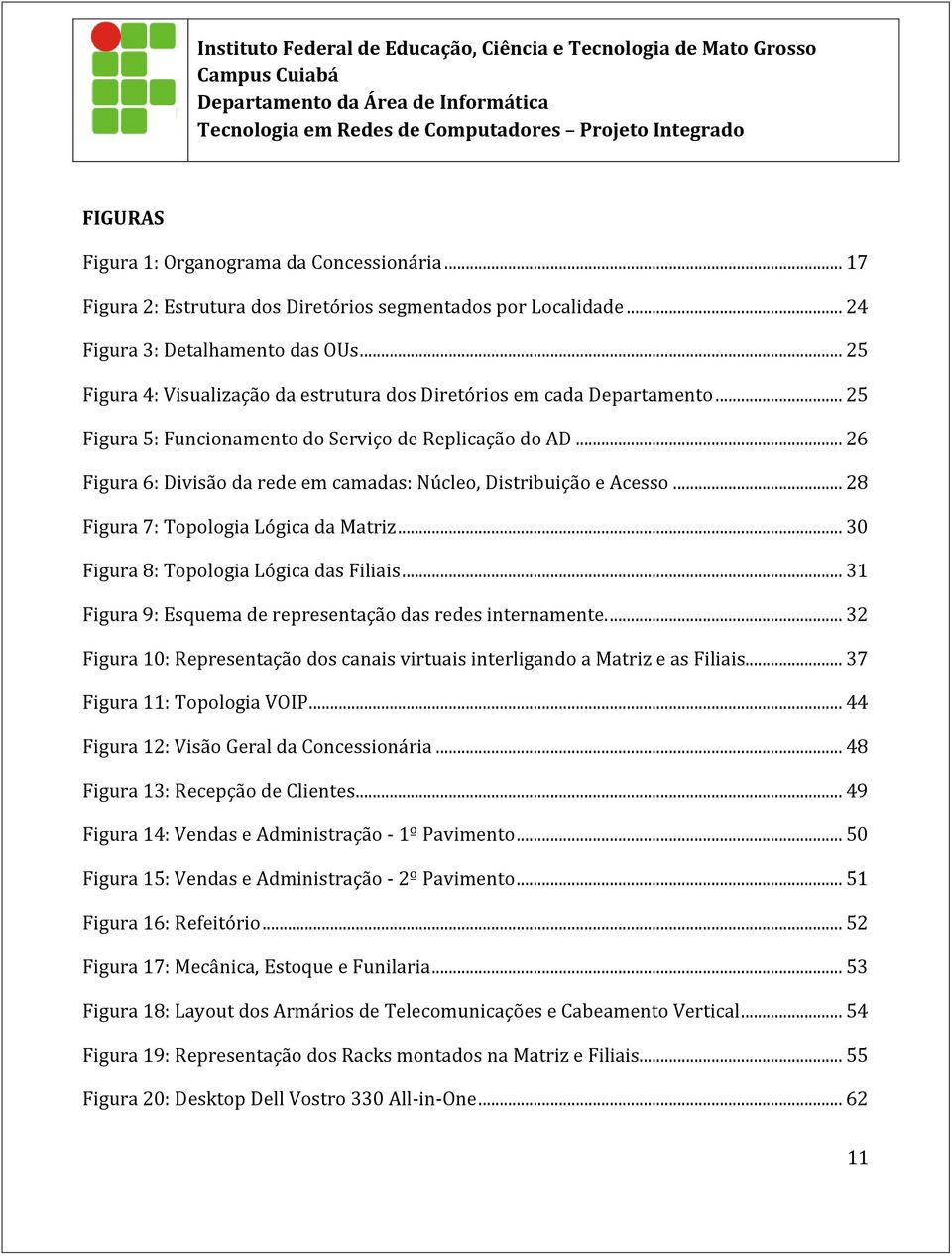 .. 26 Figura 6: Divisão da rede em camadas: Núcleo, Distribuição e Acesso... 28 Figura 7: Topologia Lógica da Matriz... 30 Figura 8: Topologia Lógica das Filiais.