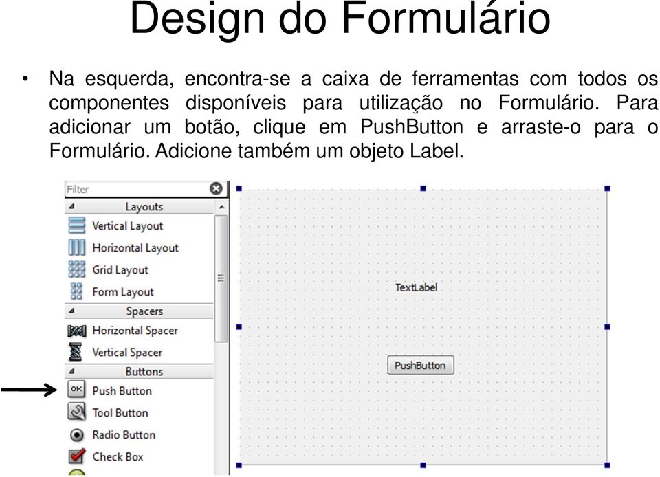 utilização no Formulário.