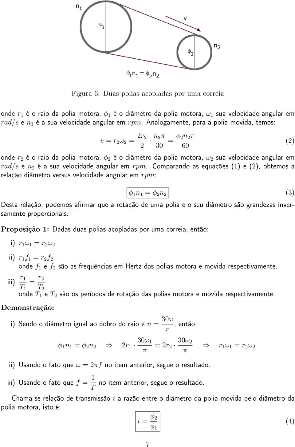 sua velocidade angular em rpm.