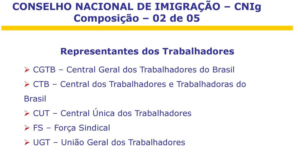 do Brasil CTB Central dos Trabalhadores e Trabalhadoras do Brasil CUT