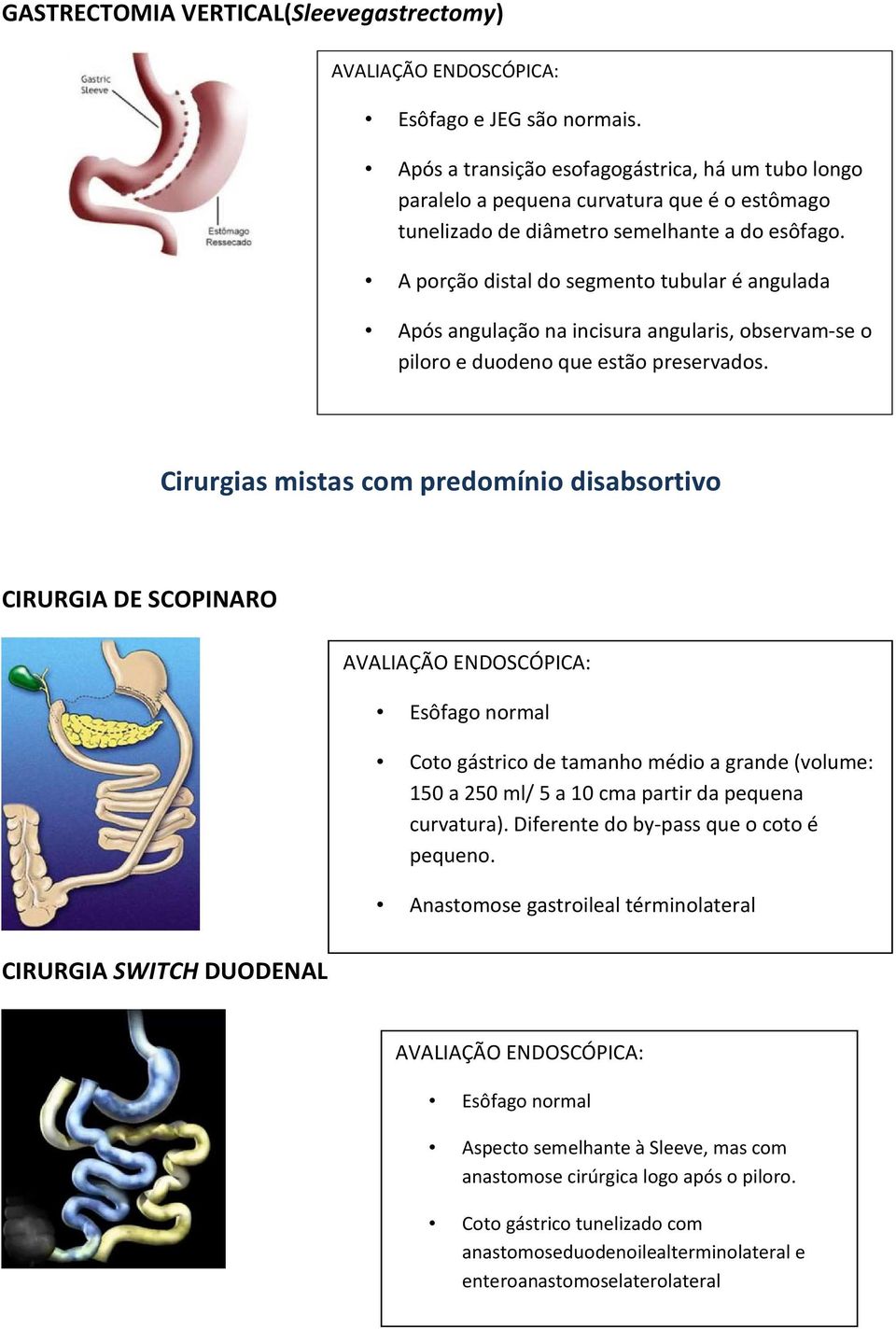 A porção distal do segmento tubular é angulada Após angulação na incisura angularis, observam-se o piloro e duodeno que estão preservados.