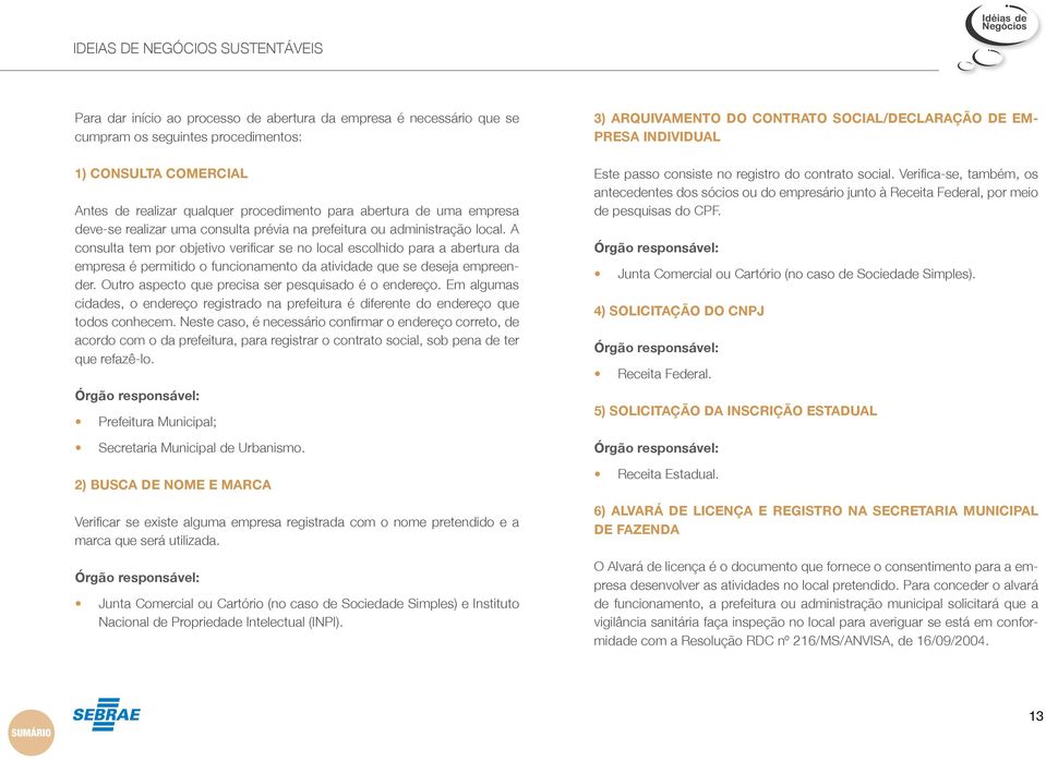 A consulta tem por objetivo verificar se no local escolhido para a abertura da empresa é permitido o funcionamento da atividade que se deseja empreender.