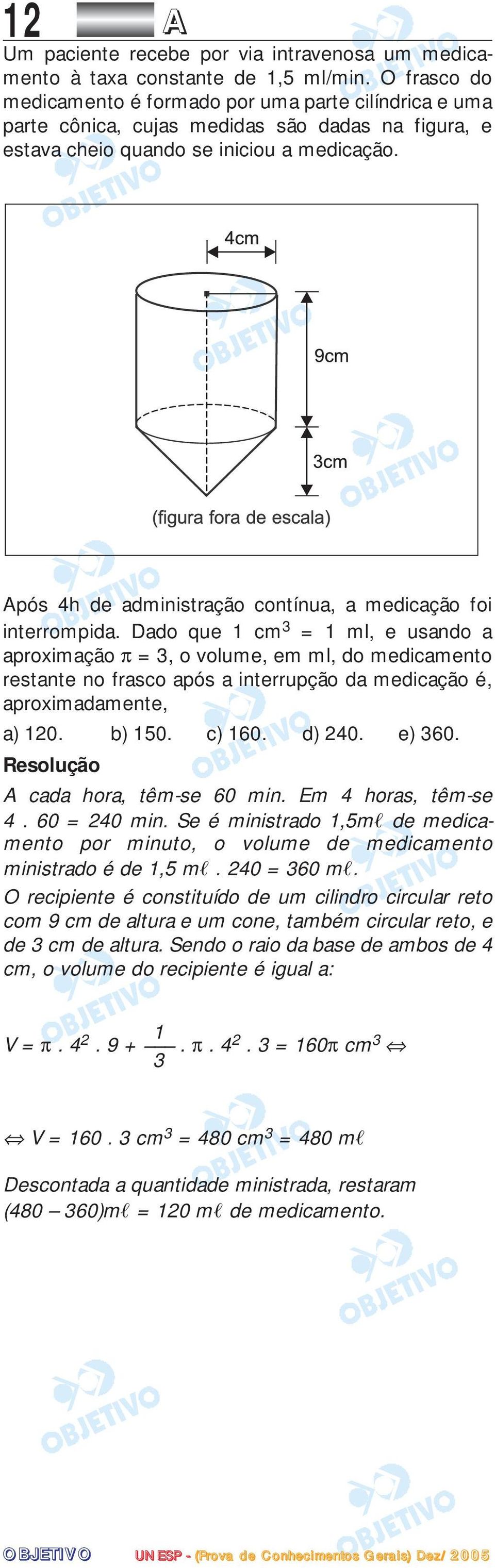 Após 4h de administração contínua, a medicação foi interrompida.