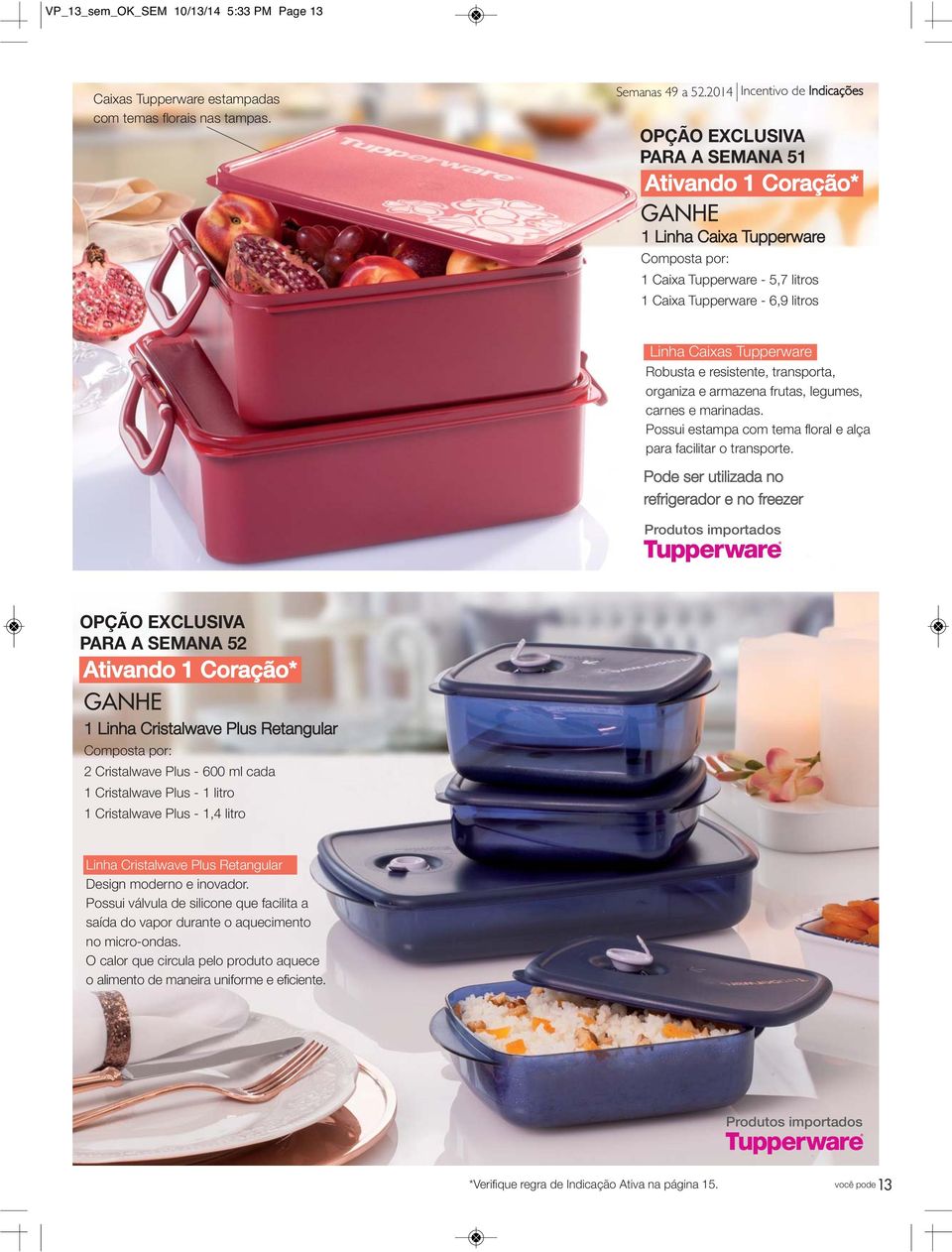 Tupperware Robusta e resistente, transporta, organiza e armazena frutas, legumes, carnes e marinadas. Possui estampa com tema floral e alça para facilitar o transporte.