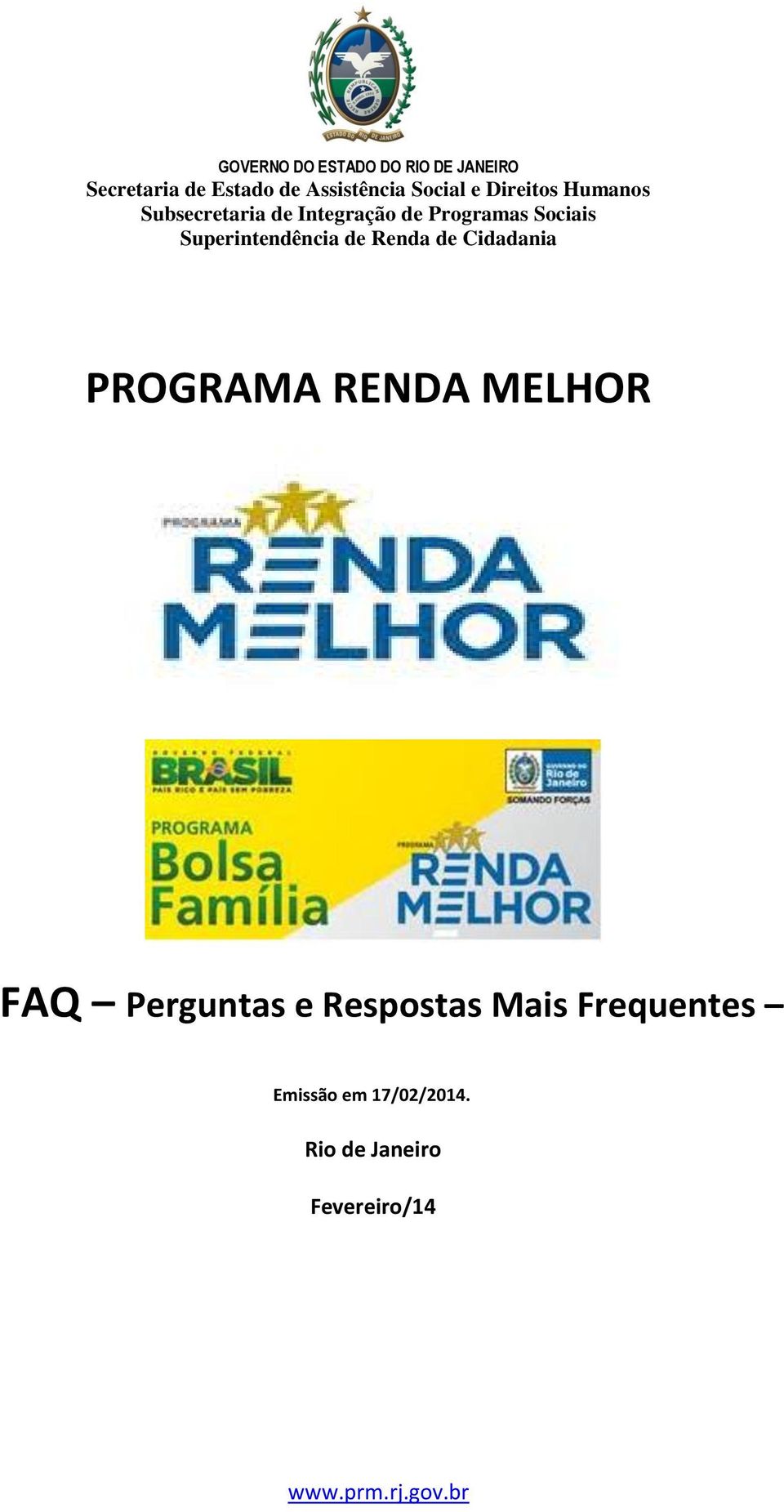 Emissão em 17/02/2014.