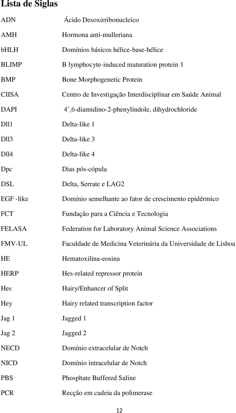 HE HERP Hes Hey Dias pós-cópula Delta, Serrate e LAG2 Domínio semelhante ao fator de crescimento epidérmico Fundação para a Ciência e Tecnologia Federation for Laboratory Animal Science Associations