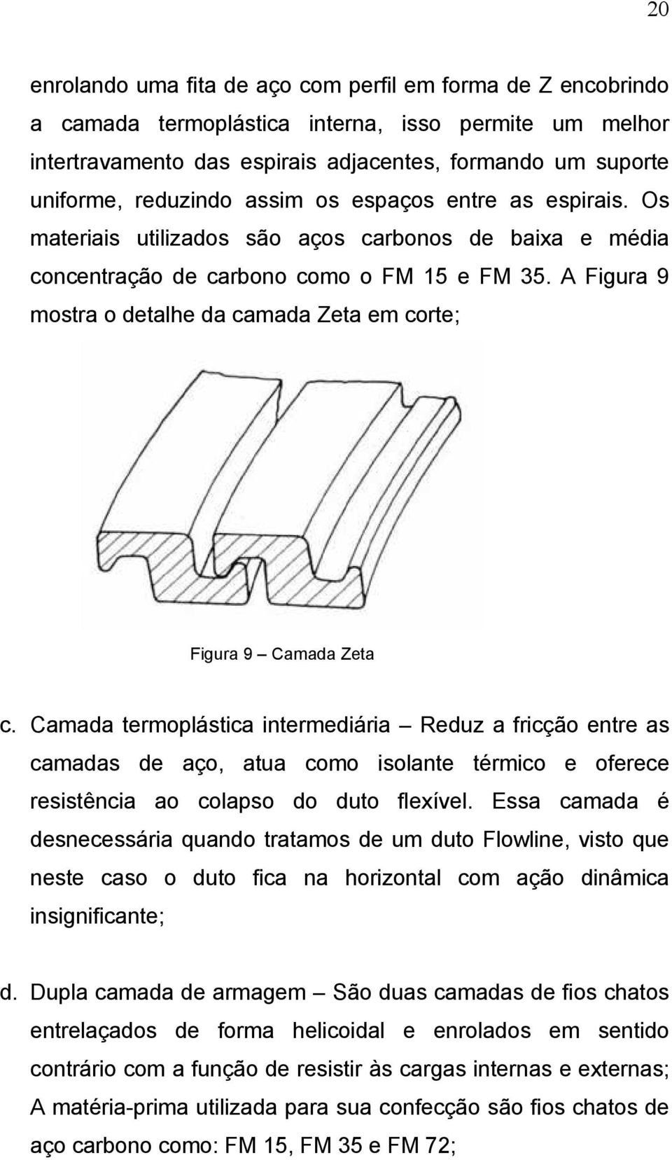 A Figura 9 mostra o detalhe da camada Zeta em corte; Figura 9 Camada Zeta c.