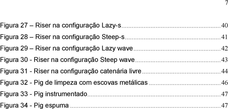 .. 42 Figura 30 - Riser na configuração Steep wave.