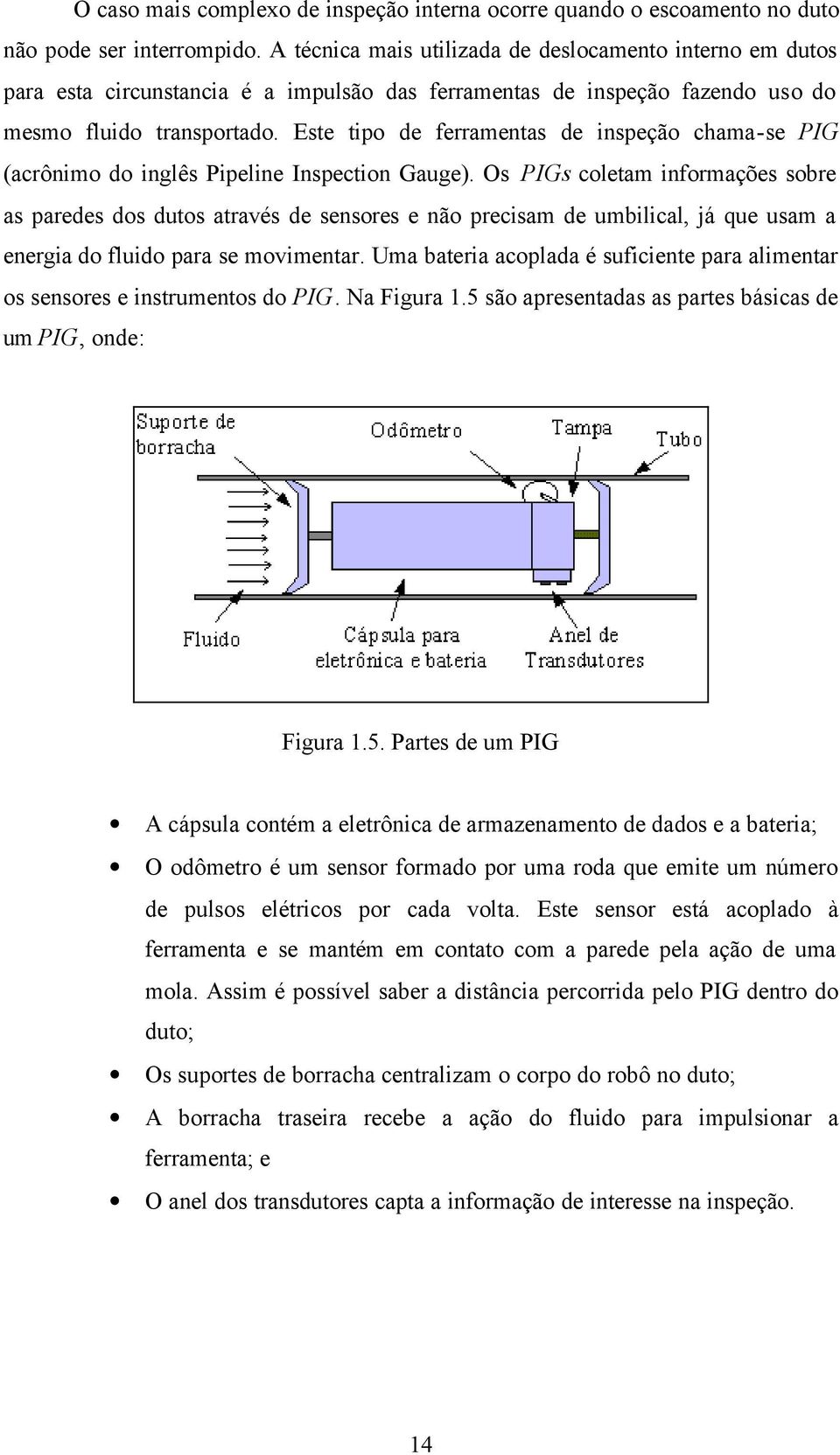 Este tipo de ferramentas de inspeção chama-se PIG (acrônimo do inglês Pipeline Inspection Gauge).