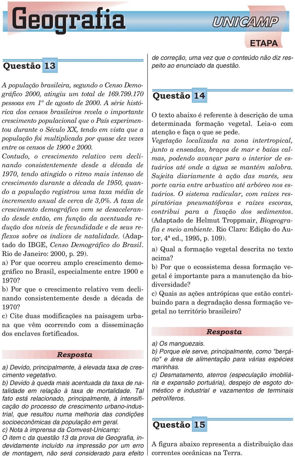 entre os censos de 1900 e 2000.