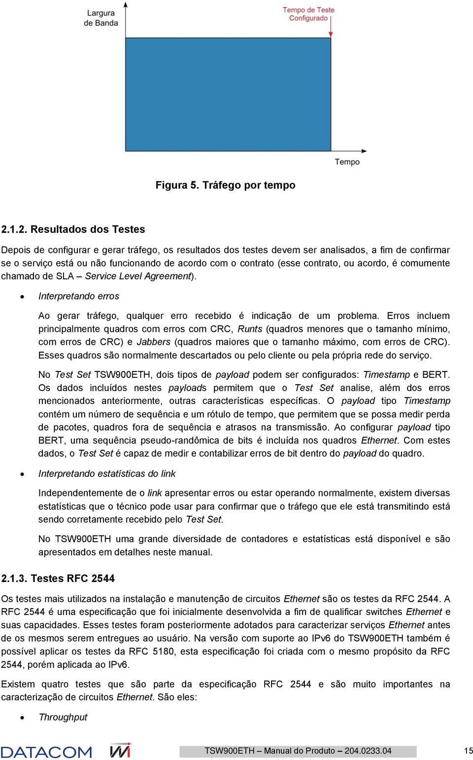 cmumente chamad de SLA Service Level Agreement). Interpretand errs A gerar tráfeg, qualquer err recebid é indicaçã de um prblema.