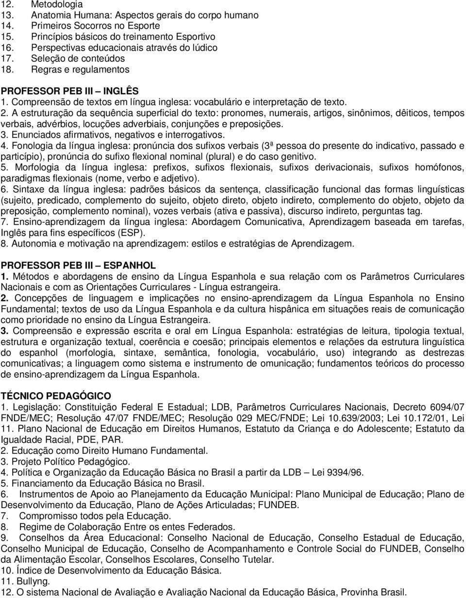 Compreensão de textos em língua inglesa: vocabulário e interpretação de texto. 2.