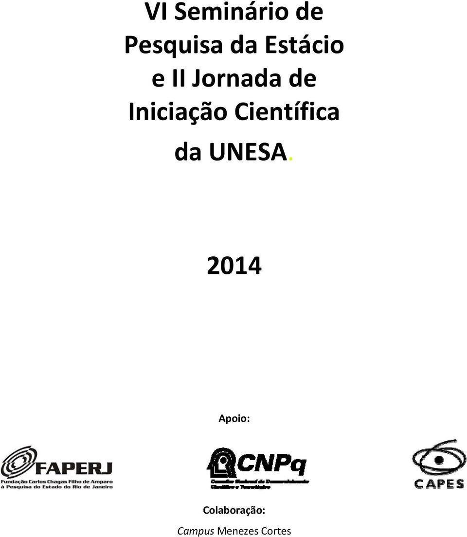 Iniciação Científica da UNESA.