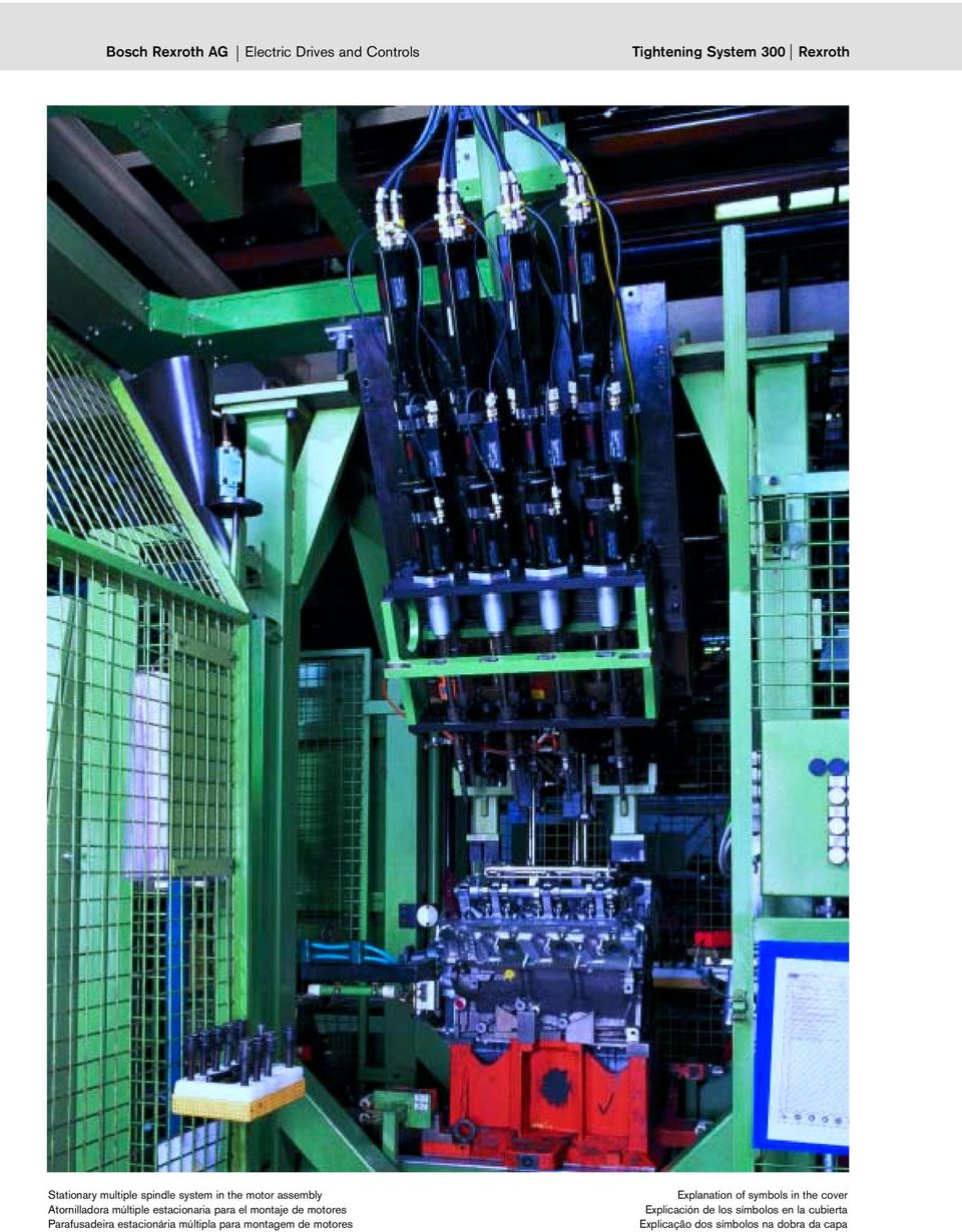 montaje de motores Parafusadeira estacionária múltipla para montagem de motores Explanation
