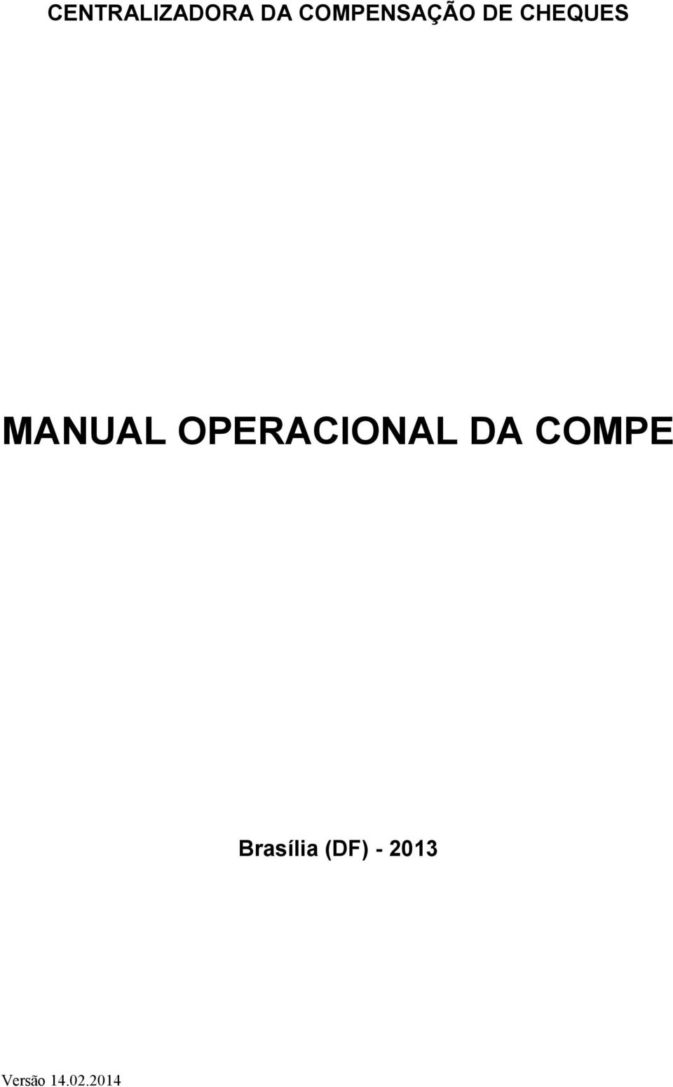 MANUAL OPERACIONAL DA