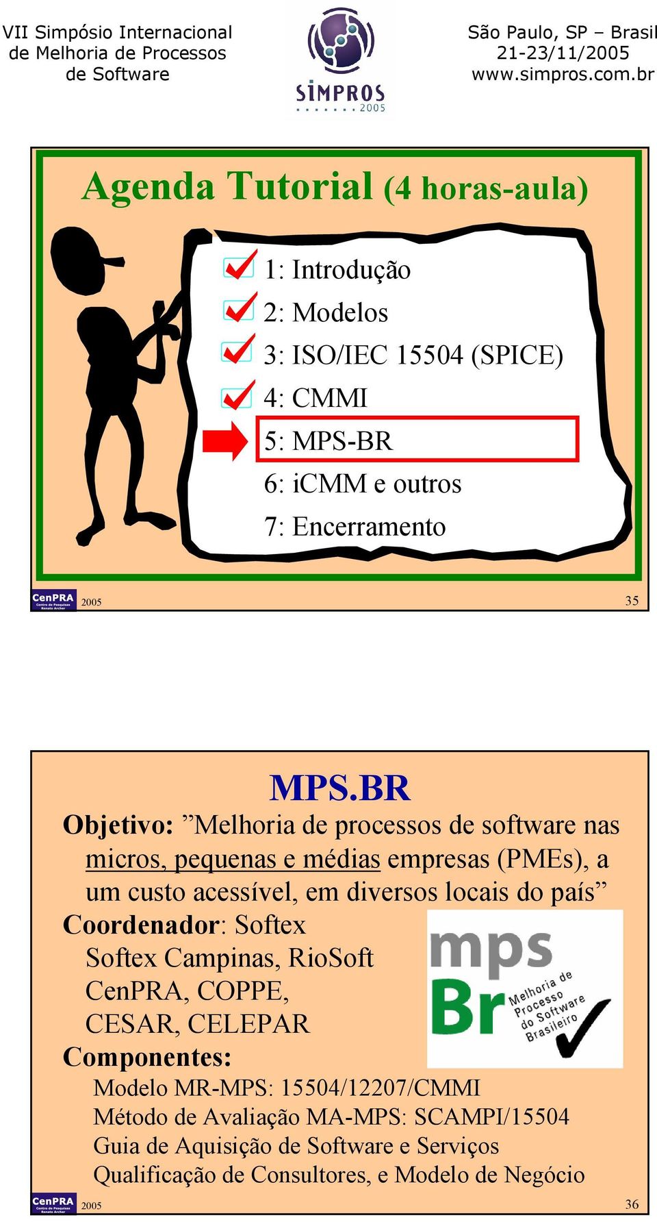 BR Objetivo: Melhoria de processos de software nas micros, pequenas e médias empresas (PMEs), a um custo acessível, em diversos