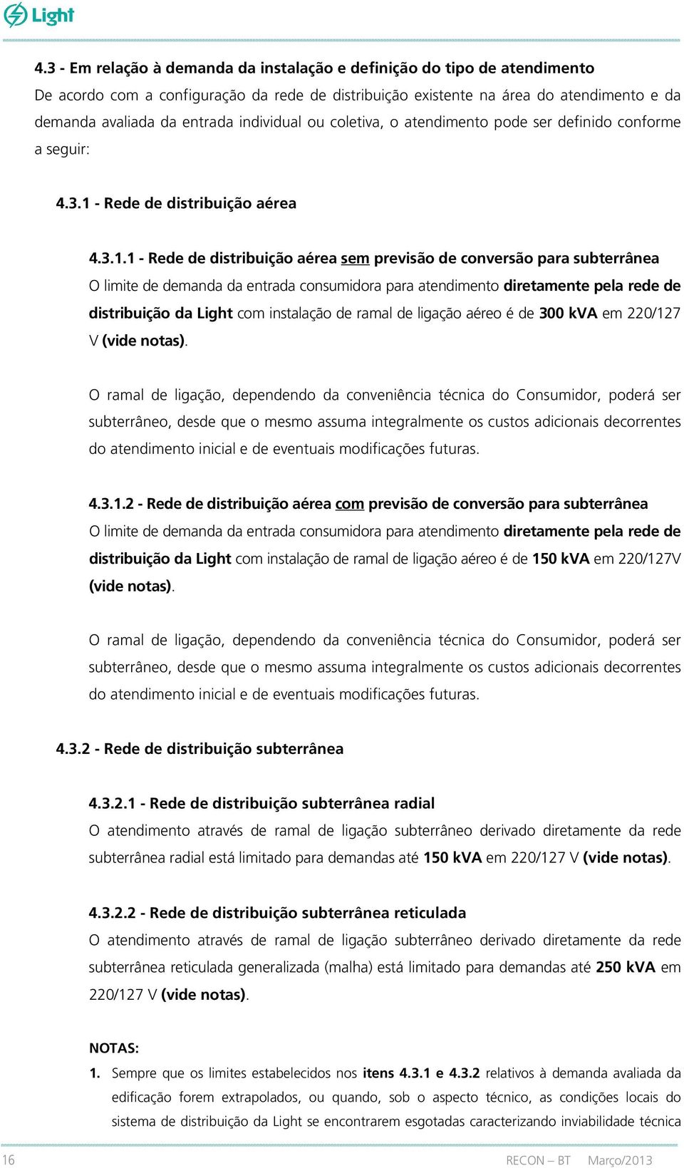 - Rede de distribuição aérea 4.3.1.