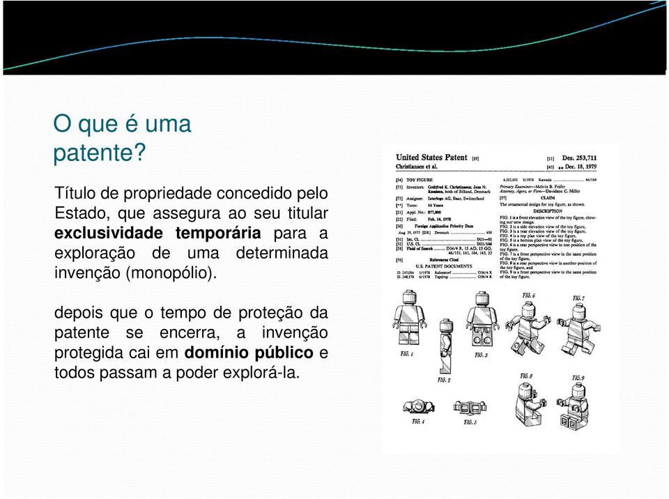 exclusividade temporária para a exploração de uma determinada invenção