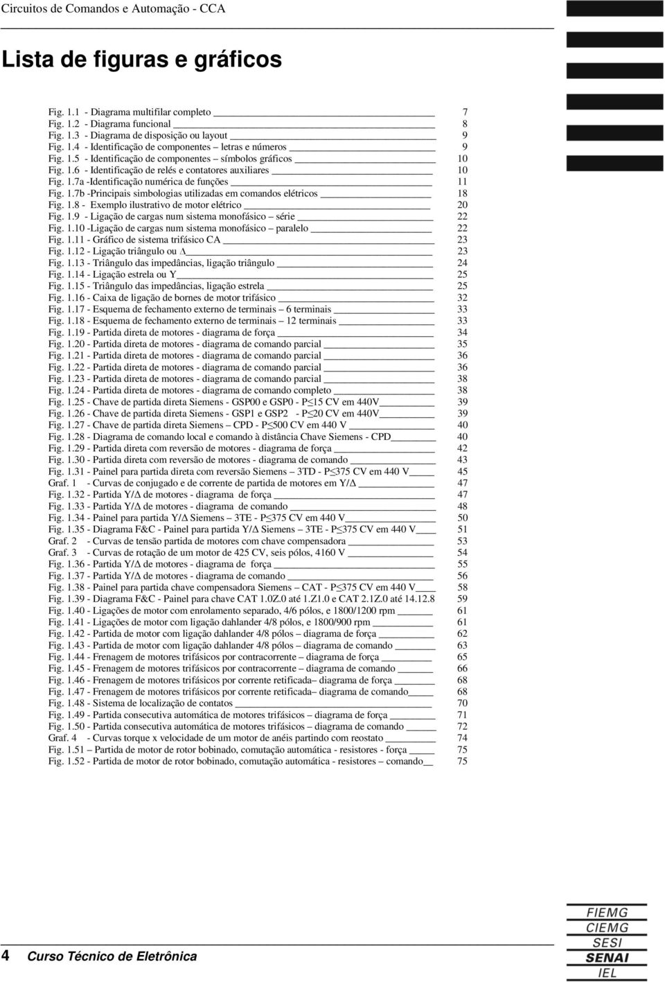 1.8 - Exemplo ilustrativo de motor elétrico 20 Fig. 1.9 - Ligação de cargas num sistema monofásico série 22 Fig. 1.10 -Ligação de cargas num sistema monofásico paralelo 22 Fig. 1.11 - Gráfico de sistema trifásico CA 23 Fig.