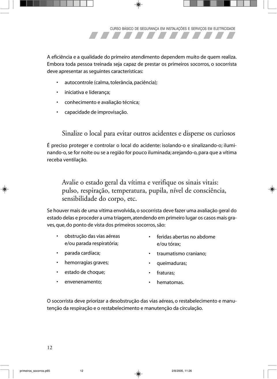 liderança; conhecimento e avaliação técnica; capacidade de improvisação.