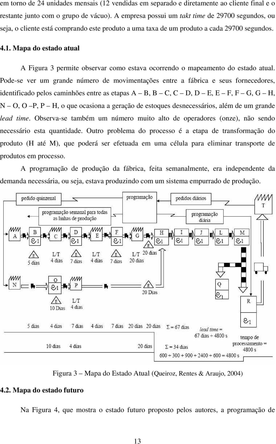 Mapa do estado atual A Figura 3 permite observar como estava ocorrendo o mapeamento do estado atual.