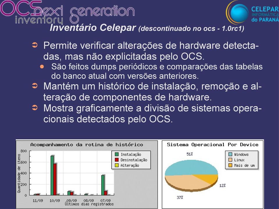 São feitos dumps periódicos e comparações das tabelas do banco atual com versões anteriores.