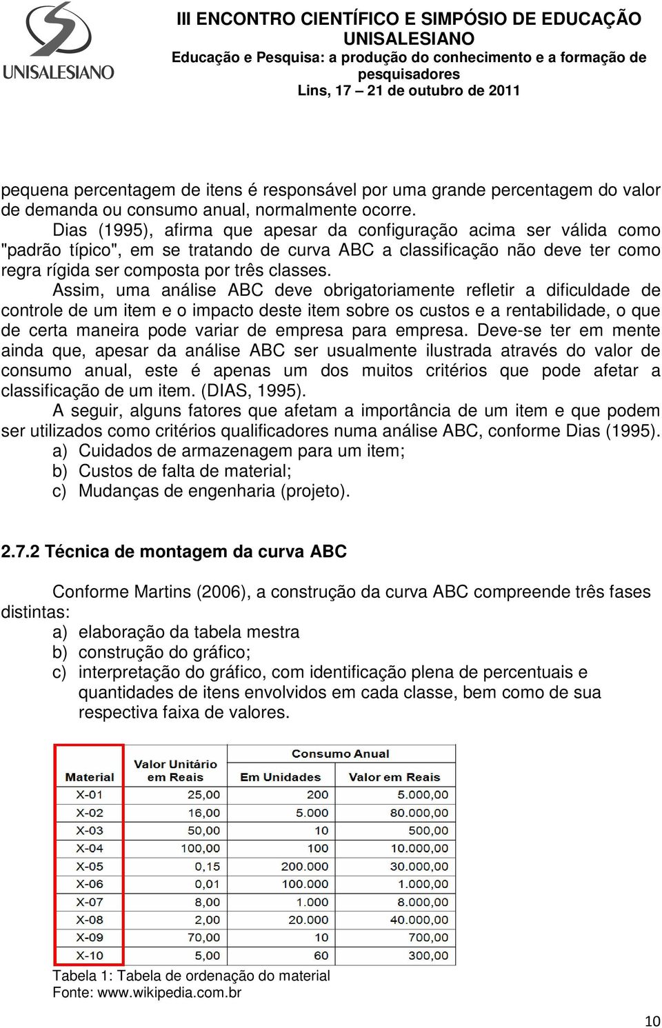 Assim, uma análise ABC deve obrigatoriamente refletir a dificuldade de controle de um item e o impacto deste item sobre os custos e a rentabilidade, o que de certa maneira pode variar de empresa para