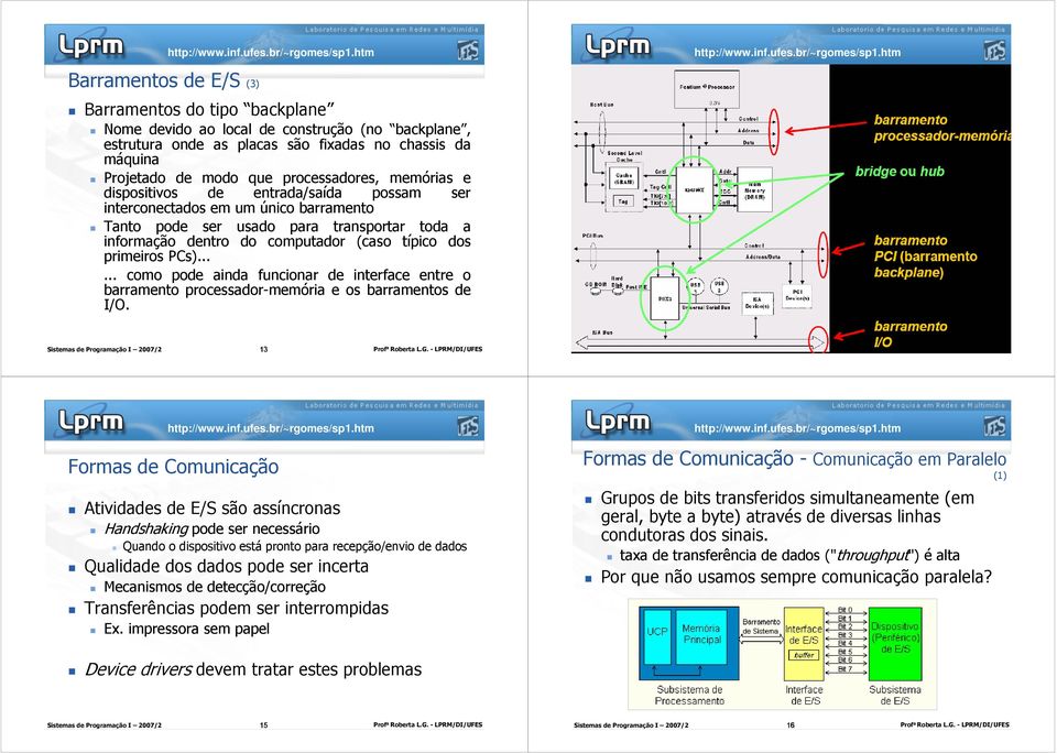 ..... como pode ainda funcionar de interface entre o barramento processador-memória e os barramentos de I/O.