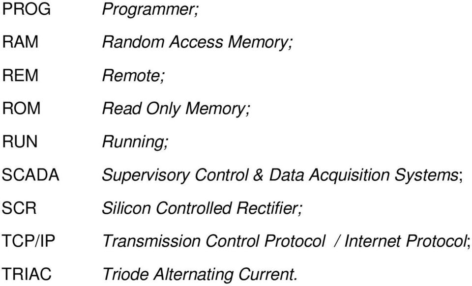 Control & Data Acquisition Systems; Silicon Controlled Rectifier;