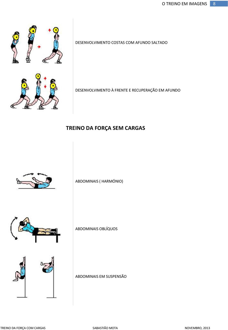 AFUNDO TREINO DA FORÇA SEM CARGAS ABDOMINAIS (