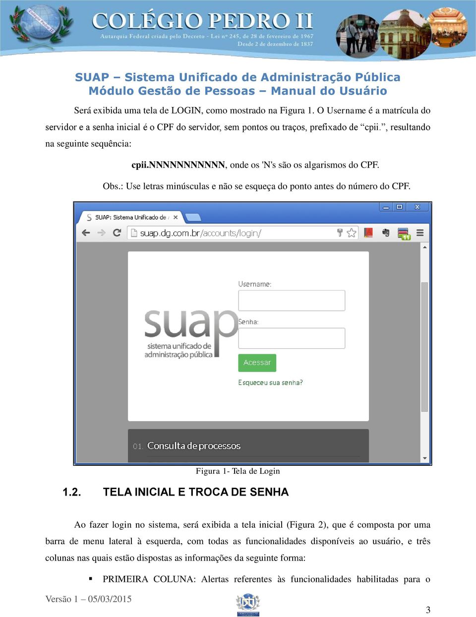 Figura 1- Tela de Login 1.2.