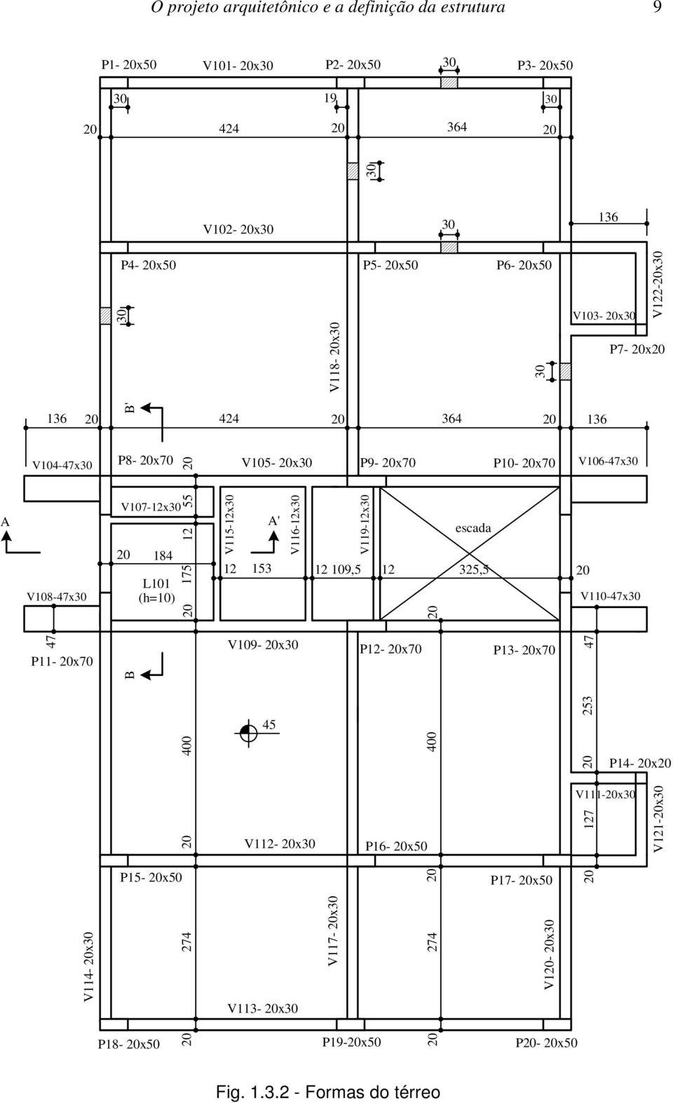 (h=10) P15-20x50 20 274 20 400 20 175 12 55 20 V115-12x30 A' V116-12x30 12 153 12 109,5 12 V109-20x30 45 V112-20x30 V113-20x30 V117-20x30 20 274 20 400 20 escada P12-20x70