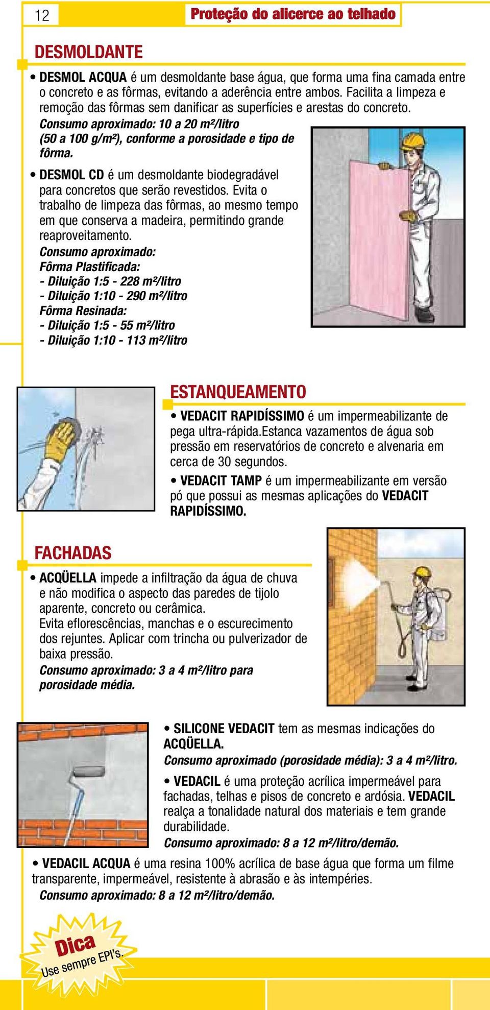 DESMOL CD é um desmoldante biodegradável para concretos que serão revestidos. Evita o trabalho de limpeza das fôrmas, ao mesmo tempo em que conserva a madeira, permitindo grande reaproveitamento.