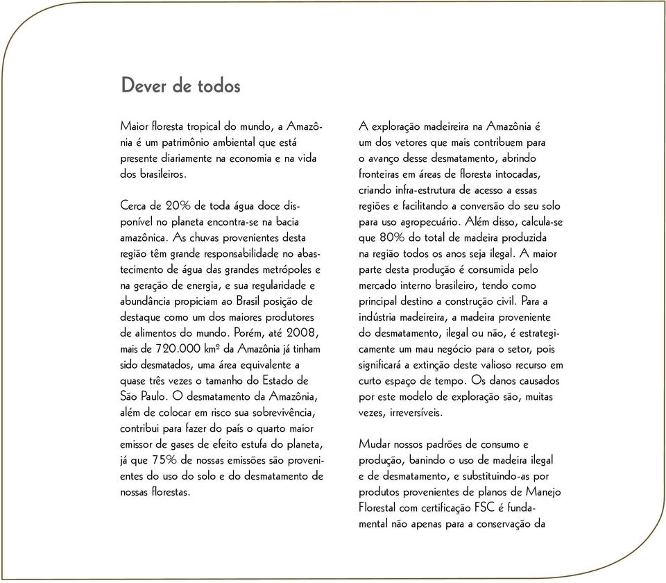 As chuvas provenientes desta região têm grande responsabilidade no abastecimento de água das grandes metrópoles e na geração de energia, e sua regularidade e abundância propiciam ao Brasil posição de