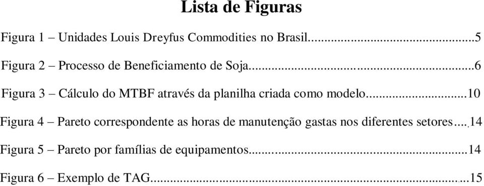 ..6 Figura 3 Cálculo do MTBF através da planilha criada como modelo.