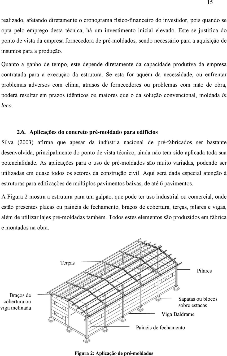 Quanto a ganho de tempo, este depende diretamente da capacidade produtiva da empresa contratada para a execução da estrutura.