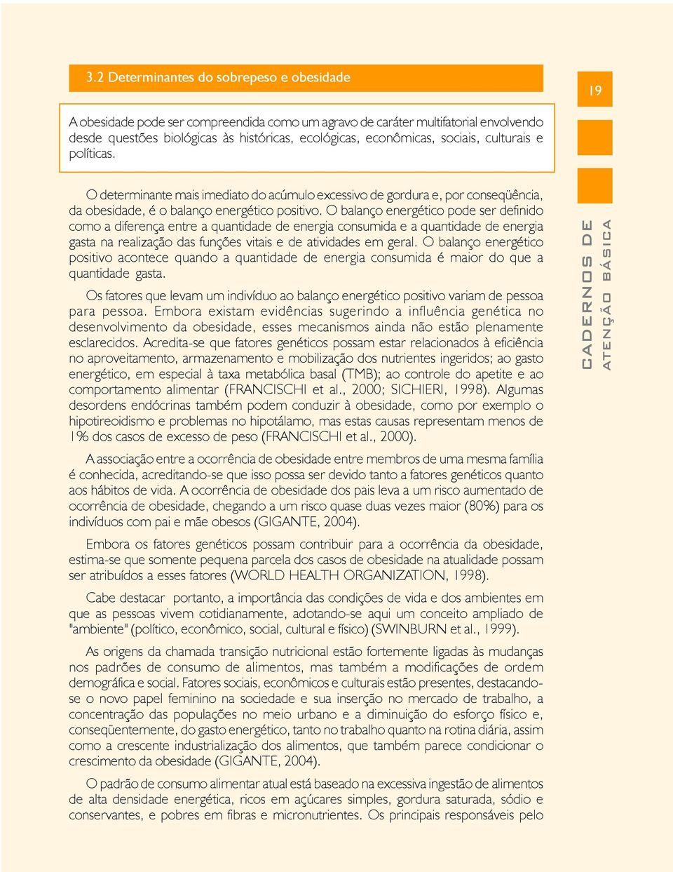 O balanço energético pode ser definido como a diferença entre a quantidade de energia consumida e a quantidade de energia gasta na realização das funções vitais e de atividades em geral.